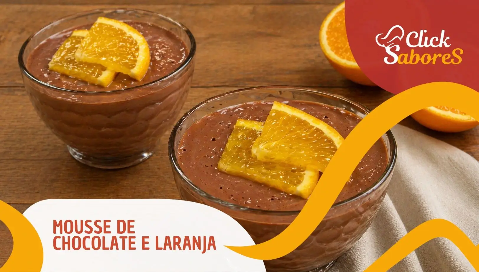 Mousse de Chocolate e Laranja