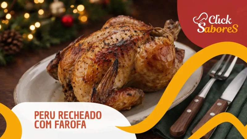 Peru Recheado com Farofa