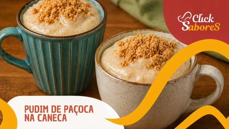 Pudim de Paçoca na Caneca