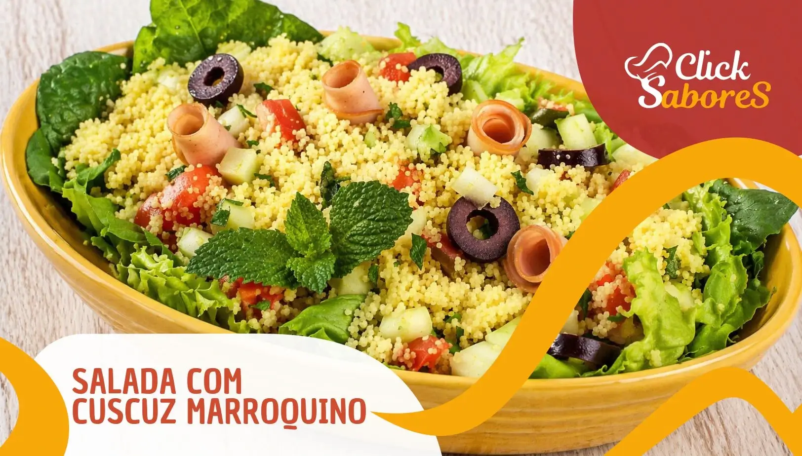 Salada com Cuscuz Marroquino