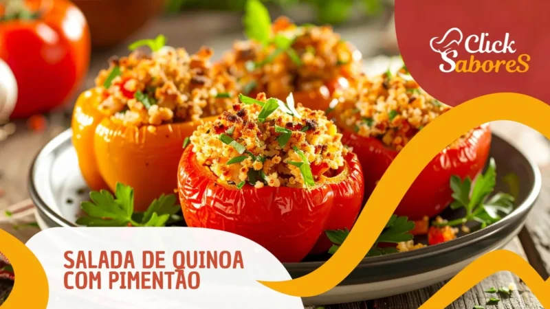 Salada de Quinoa com Pimentão