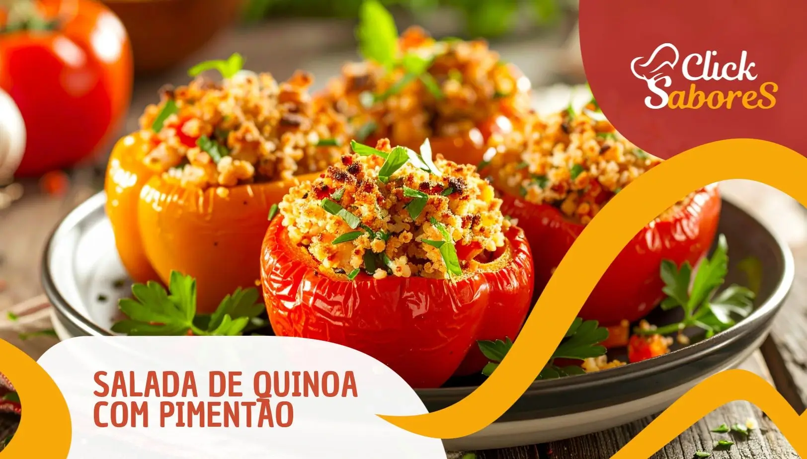 Salada de Quinoa com Pimentão