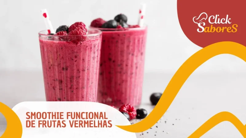 Smoothie Funcional de Frutas Vermelhas