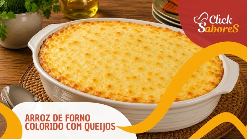 Arroz de Forno Colorido com Queijos