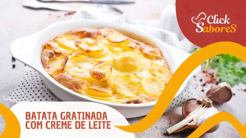 Batata Gratinada com Creme de Leite