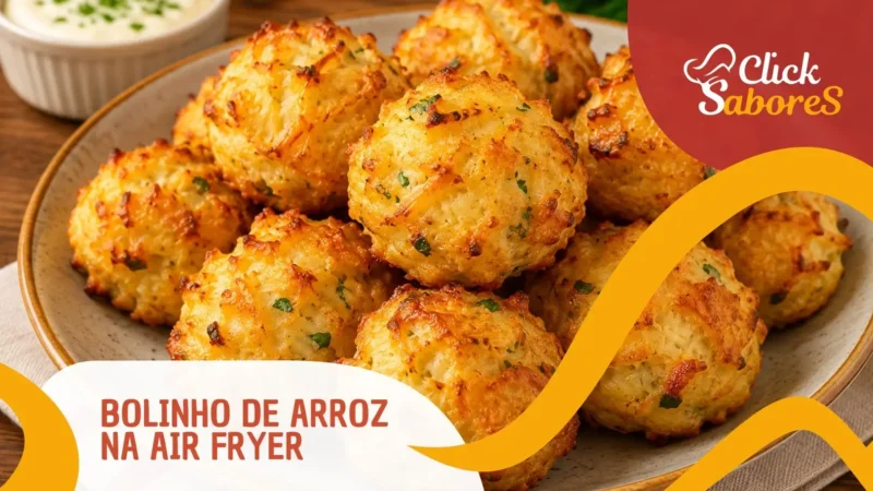 Bolinho de Arroz na Air Fryer