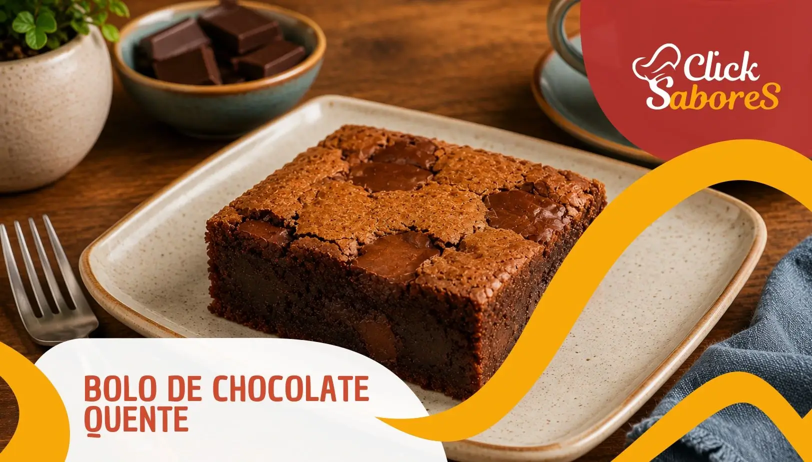 Bolo de Chocolate Quente