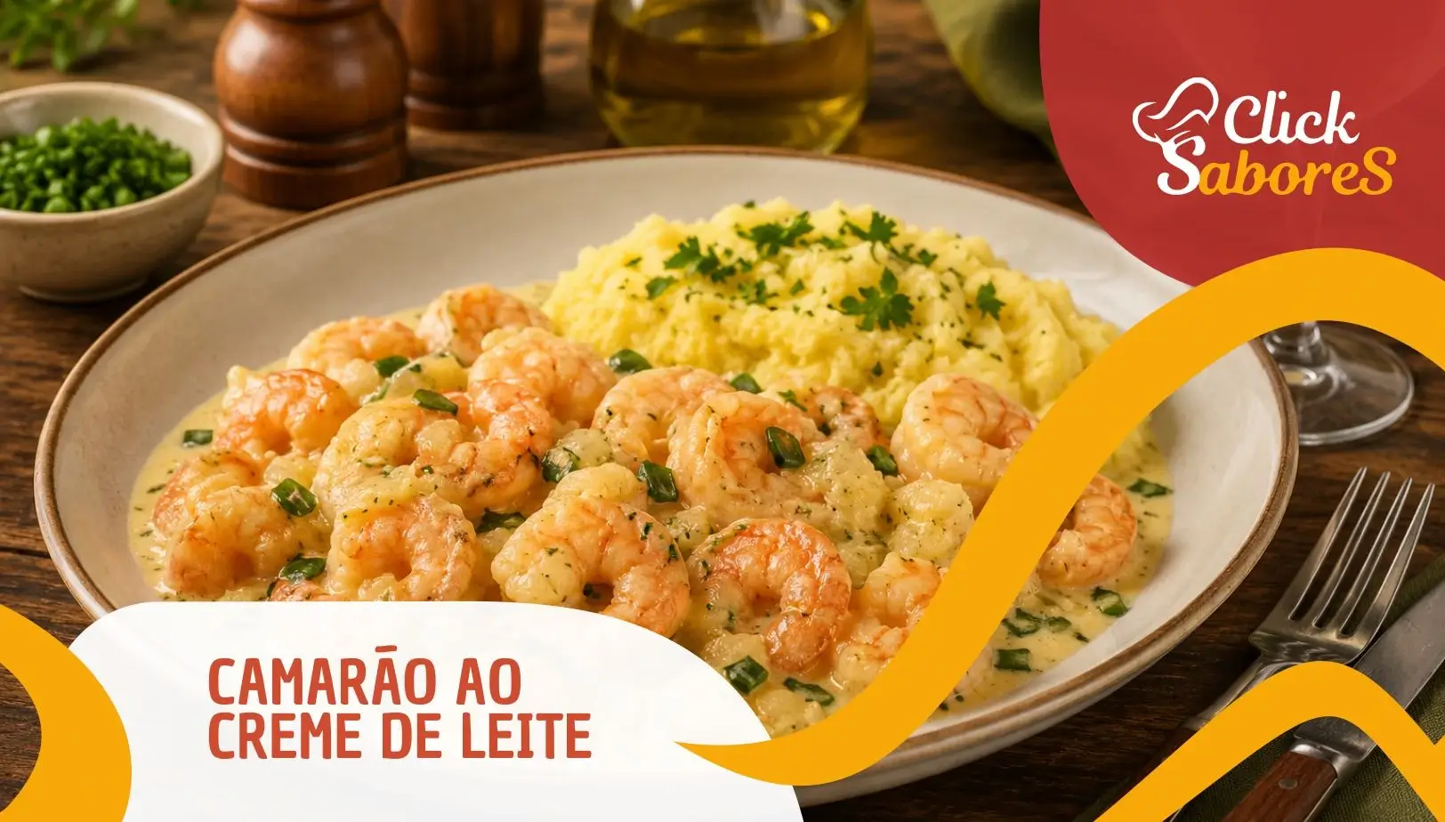 Camarão ao Creme de Leite