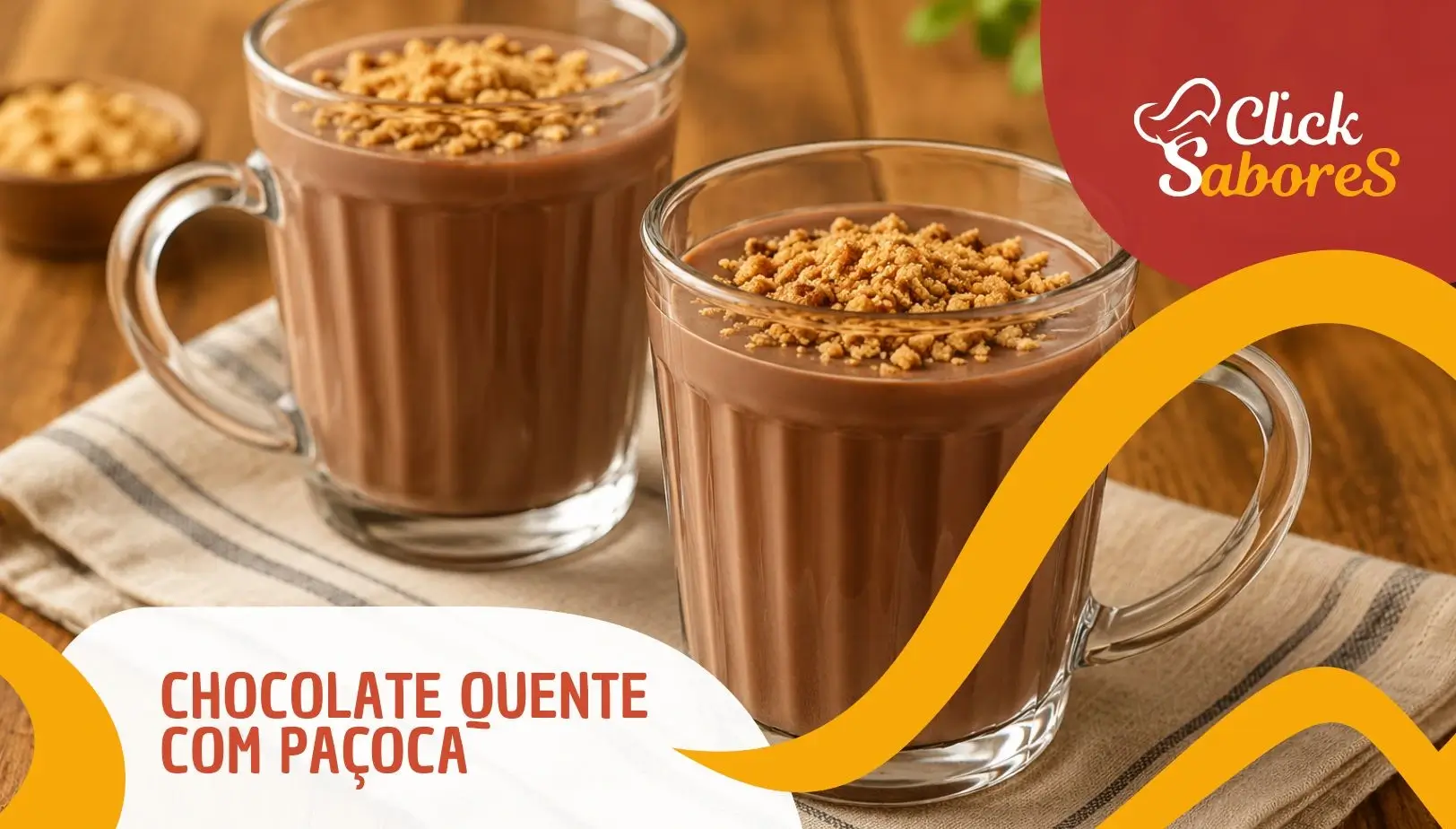 Chocolate Quente com Paçoca