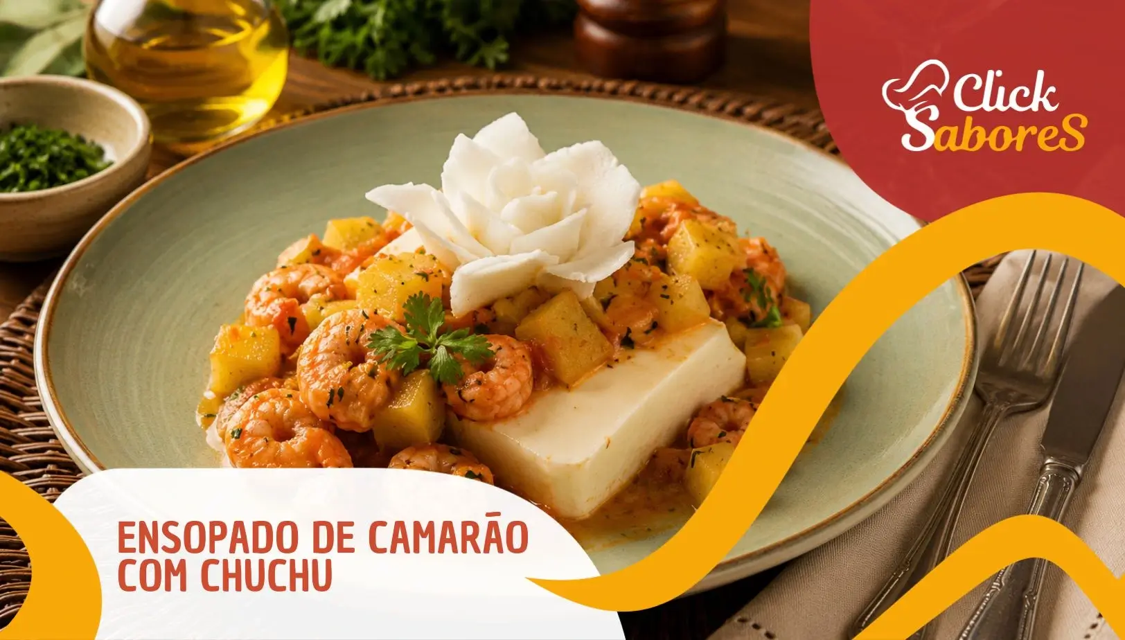 Ensopado de Camarão com Chuchu