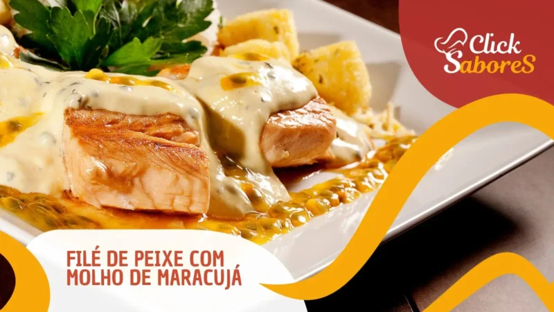 Filé de Peixe com Molho de Maracujá