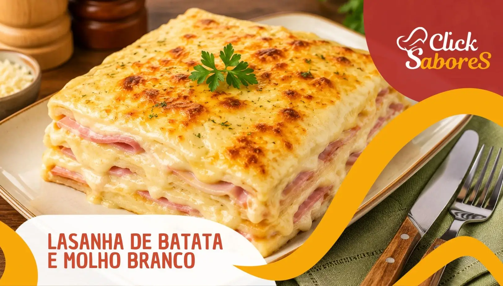 Lasanha de Batata e Molho Branco