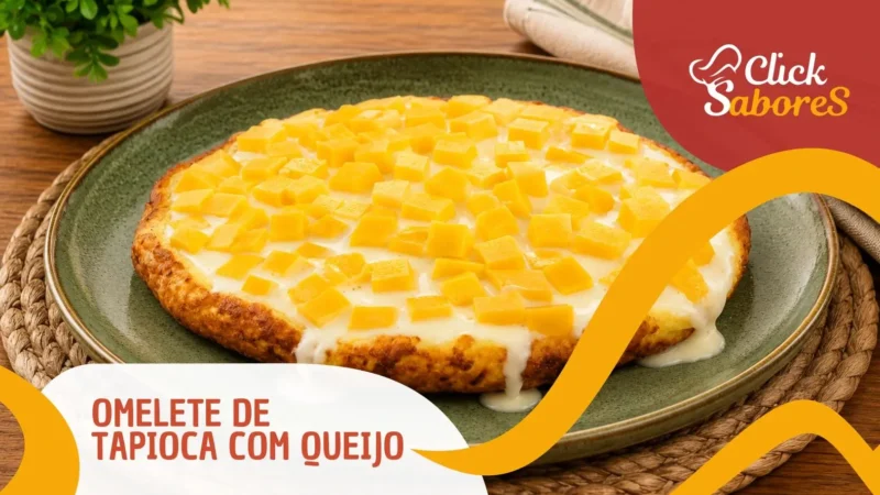 Omelete de Tapioca com Queijo
