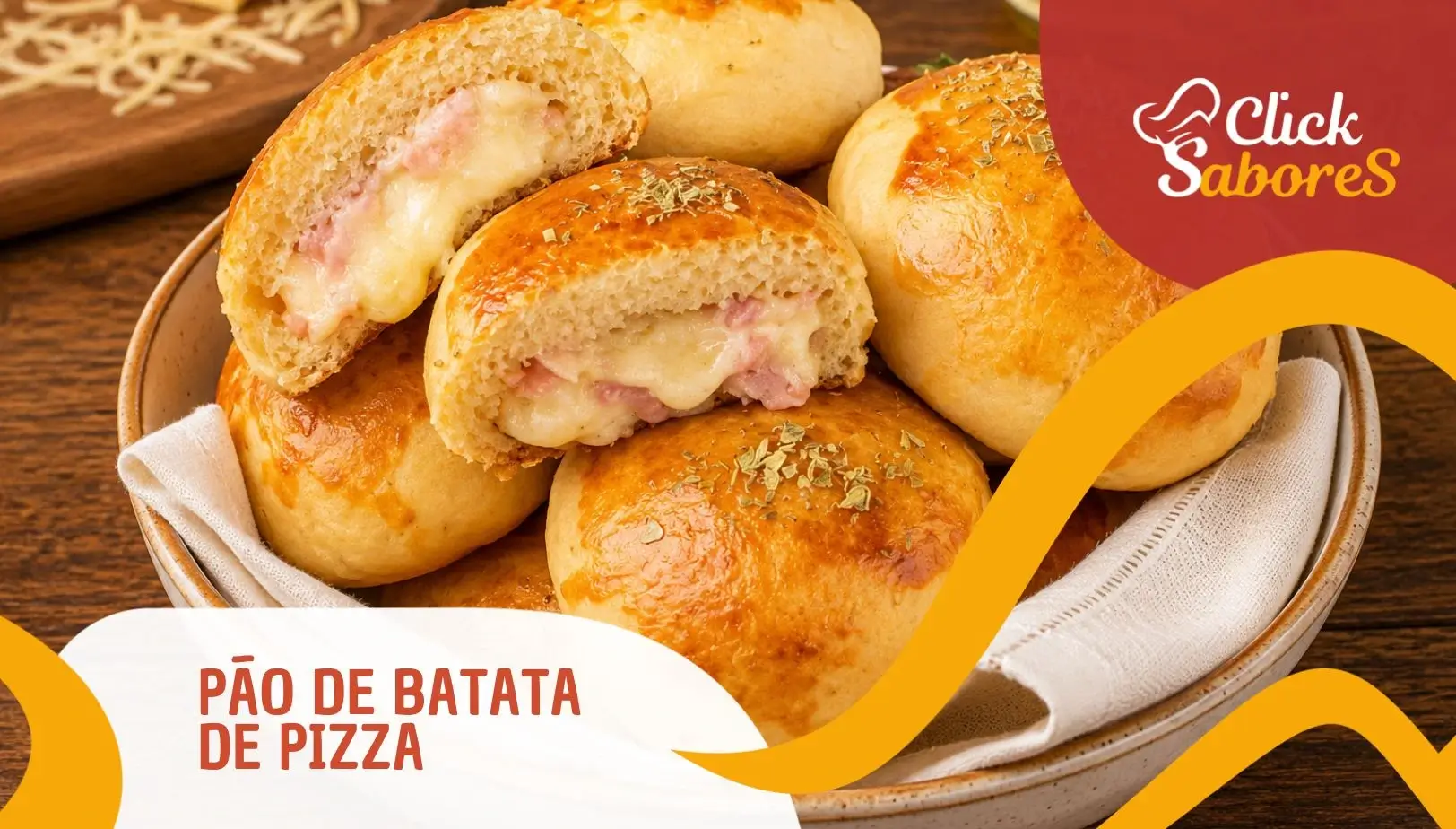 Pão de Batata de Pizza