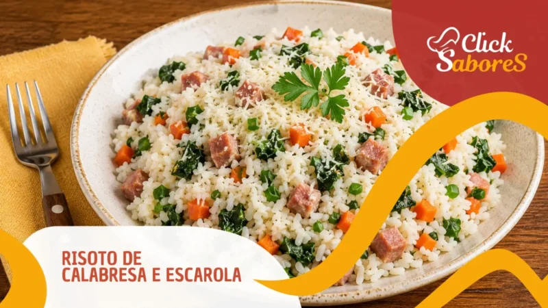Risoto de Calabresa e Escarola