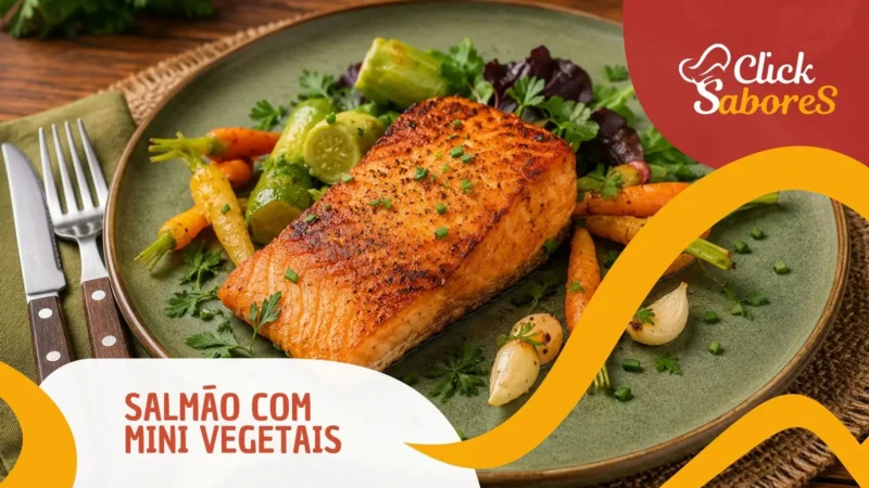 Salmão com Mini Vegetais