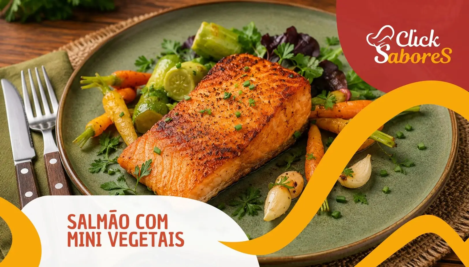 Salmão com Mini Vegetais