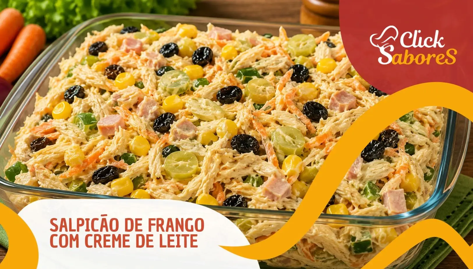 Salpicão de Frango com Creme de Leite