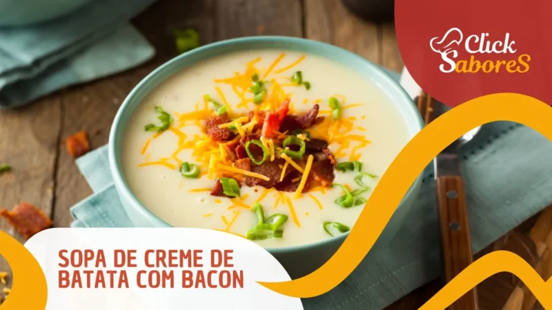 Sopa de Creme de Batata com Bacon