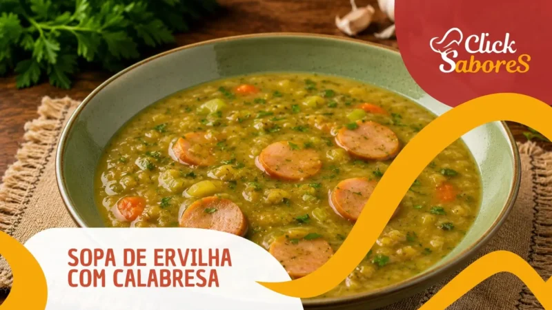 Sopa de Ervilha com Calabresa