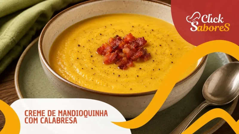 Creme de Mandioquinha com Calabresa