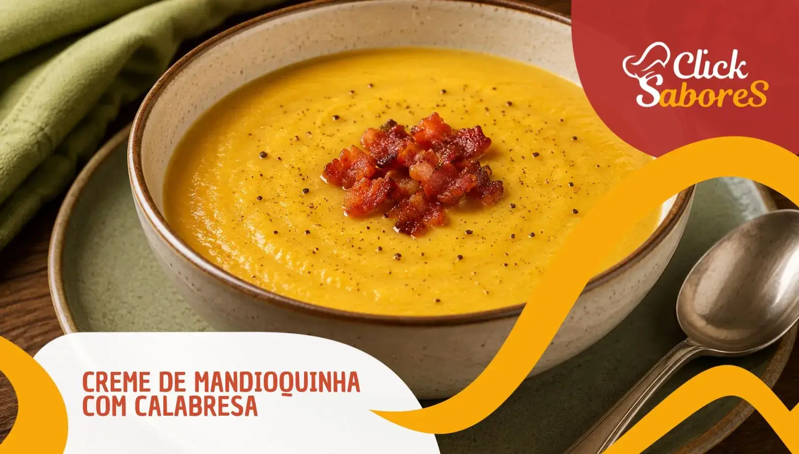 Creme de Mandioquinha com Calabresa