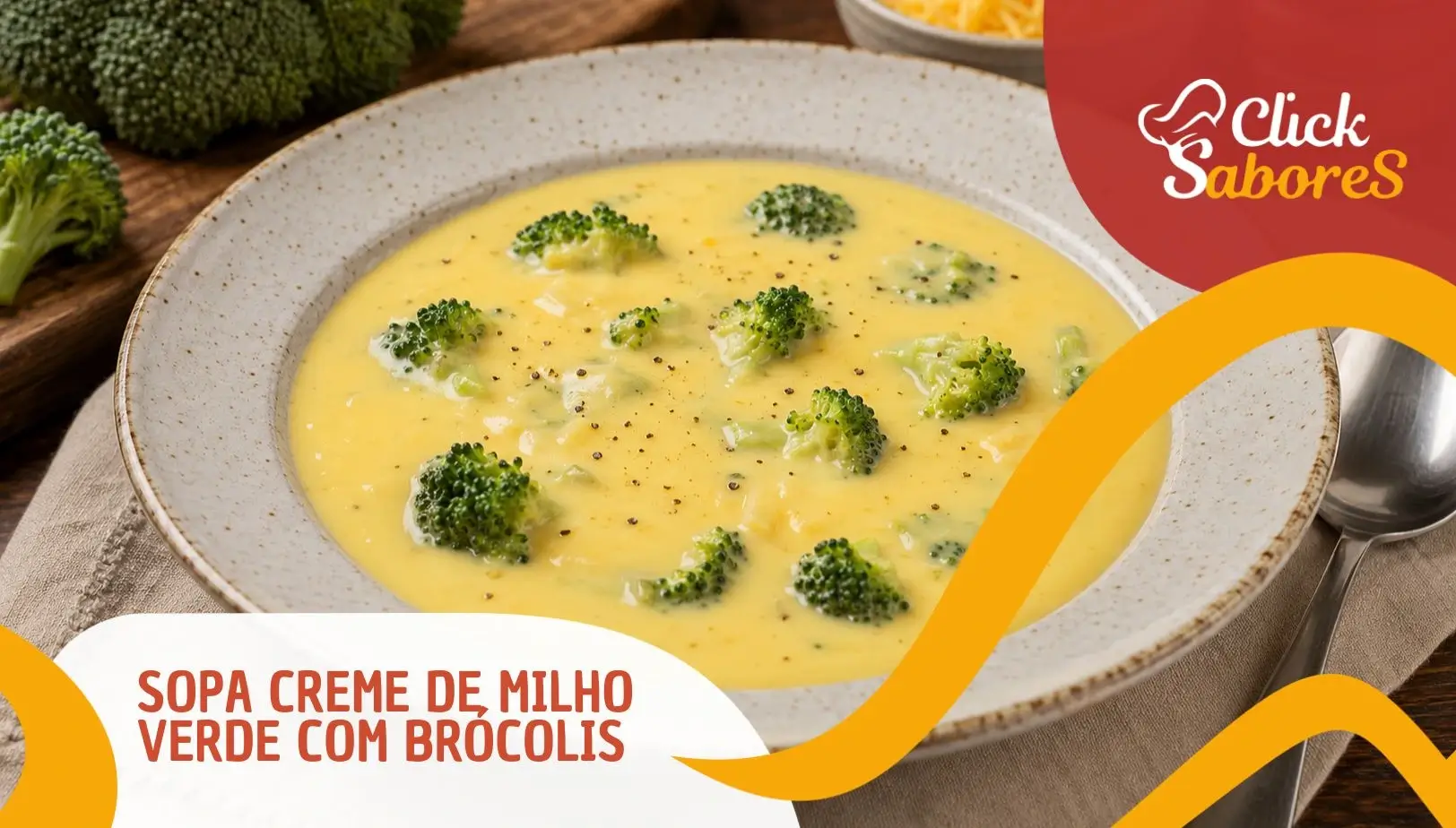 Sopa Creme de Milho Verde com Brócolis