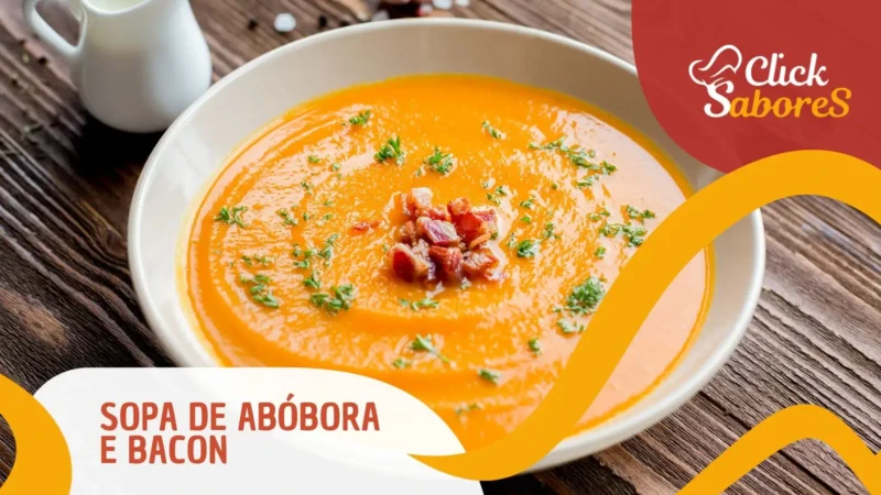 Sopa de Abóbora e Bacon