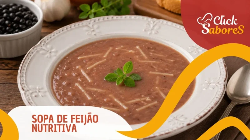 Sopa de Feijão Nutritiva