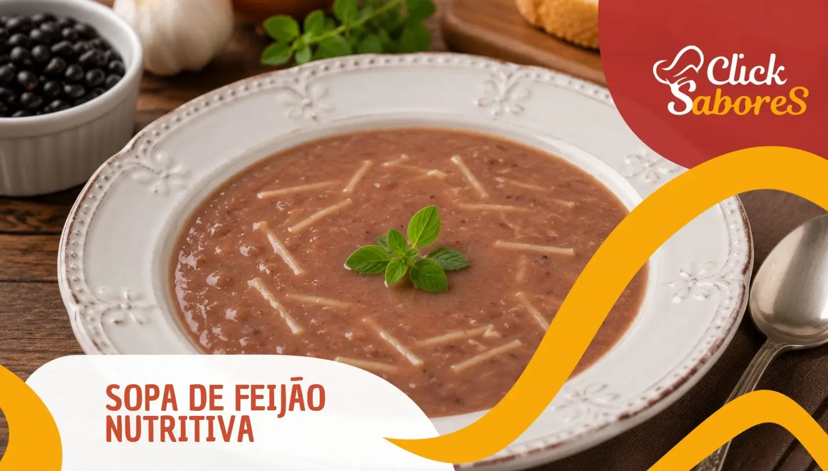 Sopa de Feijão Nutritiva